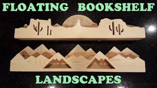 http://hollywoodhaunter.com DIY Shelf ideas, see how we created floating bookshelves that are different themed landscapes. These 