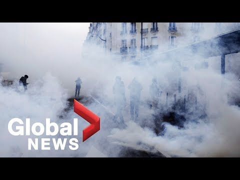 Paris descends into chaos on anniversary of 'Yellow Vests' protests