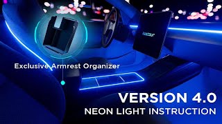 Nestour 2021 2022 Tesla Model 3 Y Interior Neon Lights Installation (Full Car) Version 2022.8