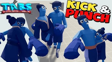 Kick & Punch! Taekwondo + Boxer vs Every Faction - TABS LEGACY UPDATE MODS GAMEPLAY