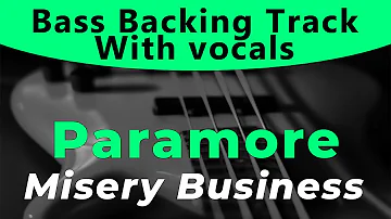 Paramore - Misery Business (Bass backing track - Bassless)