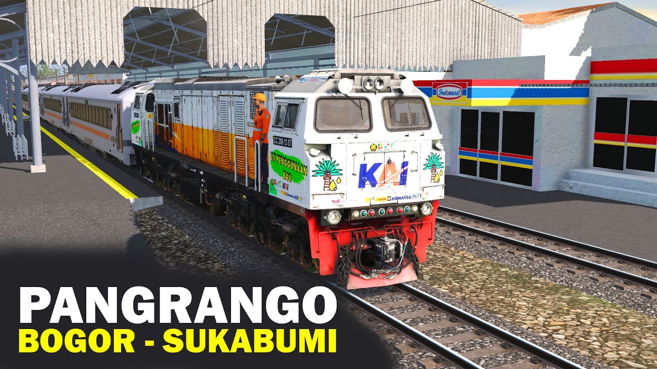Dinas KA Pangrango Bogor - Sukabumi | Trainz Simulator Indonesia