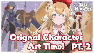Art Stream ~ The Art fans are eating good today! More OC work! [LIVE]