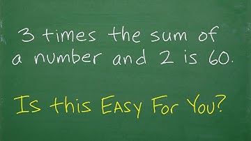 3 times the sum of a number and 2 is 60, many can’t solve this BASIC ALGEBRA problem