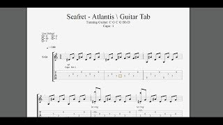 Seafret Atlantis Acoustic Guitar Cover Tab Free