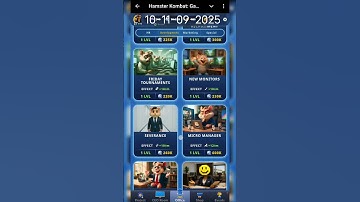 Hamster kombat |daily combo| solve 500%| 10-11-09-2025 |#hamsterkombat |