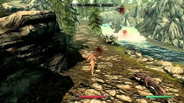 Skyrim jump attack