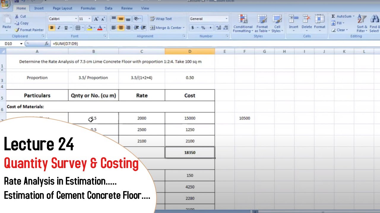 How to calculate cement sand and aggregate quantity in concrete floor