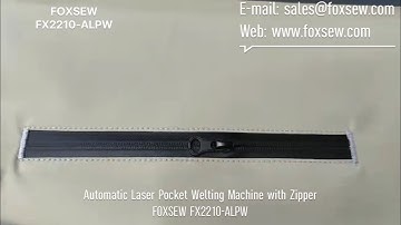 Automatic Laser Zipper Pocket Welting Machine