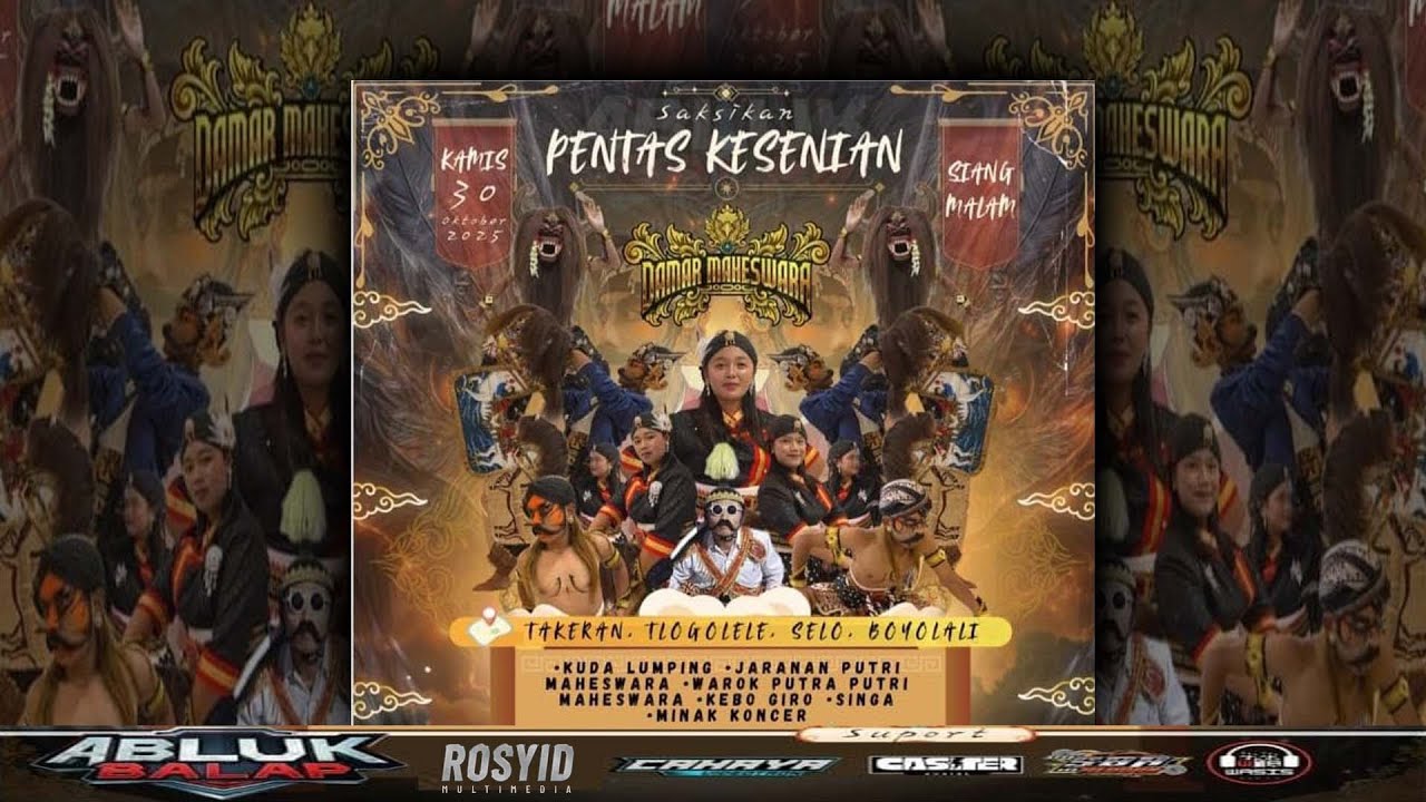 LIVE SIANG PENTAS KESENIAN DAMAR MAHESWARA  || TAKERAN, 30 OKTOBER 2025