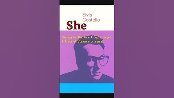Thumbnail of She💛Elvis Costello/ #music #song #洋楽 #shorts #short #lyrics #movie #映画音楽