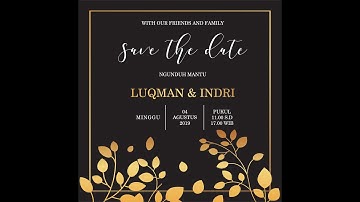 Roots Invitation - Save The Date (Luqman & Indri)