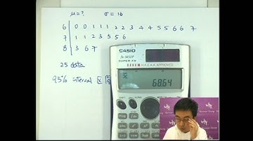 Herman Yeung - DSE Maths (M1) PP 2015/Q9-1 (Point & Interval Estimation)
