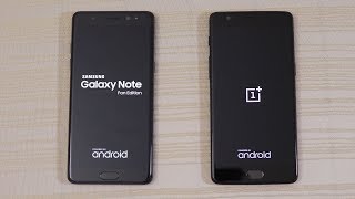 Galaxy Note Fe Vs Oneplus 3T - Speed Test 4K