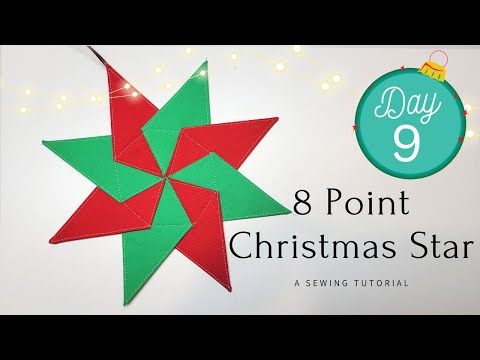 How to sew an 8 Point Holiday star