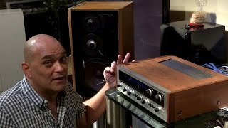 Vintage stereo Pioneer sx-1500TD review on mb quart 590 mcs