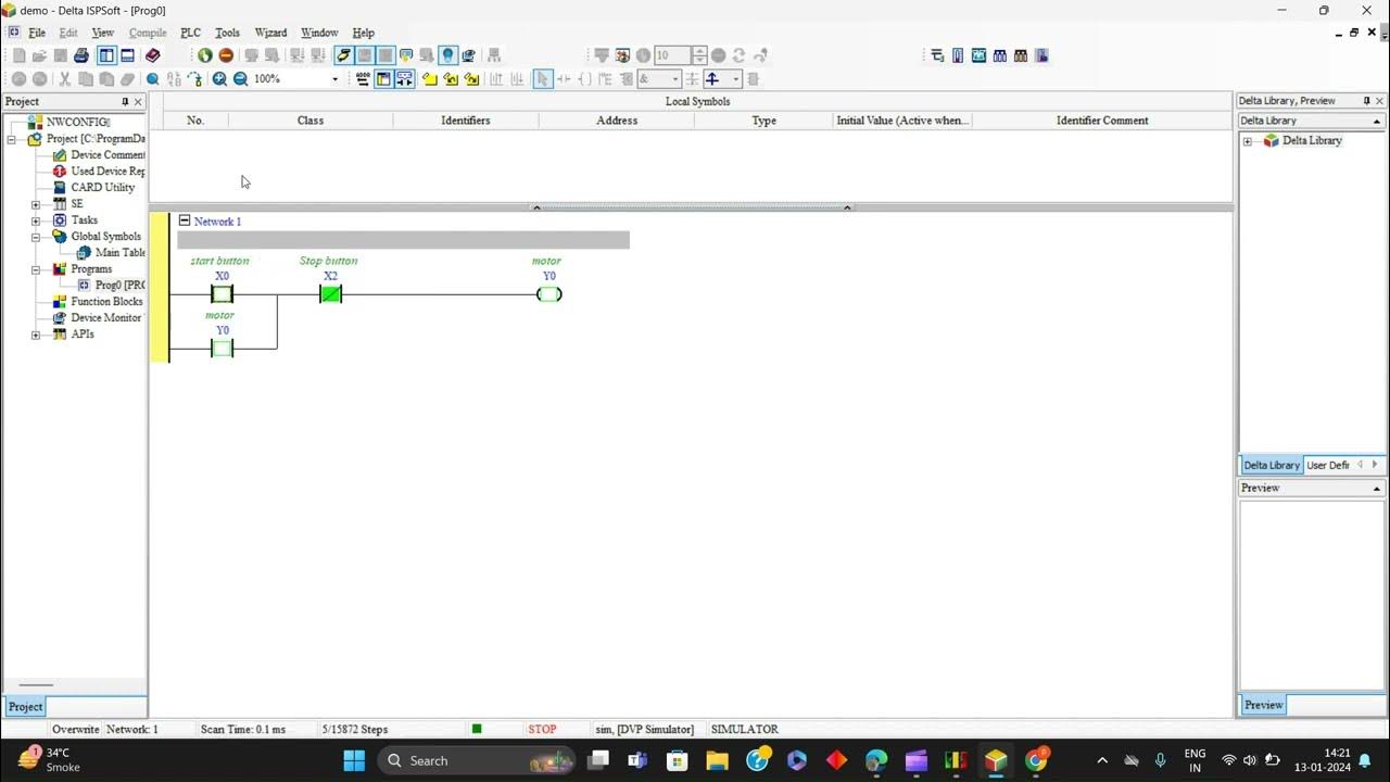 Lec3 Create Latching Circuit By Using PLC Programming Ladder Logic