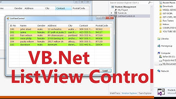 VB.Net   ListView Control