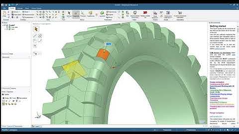 How to make a tread in DesignSpark Mechanical.