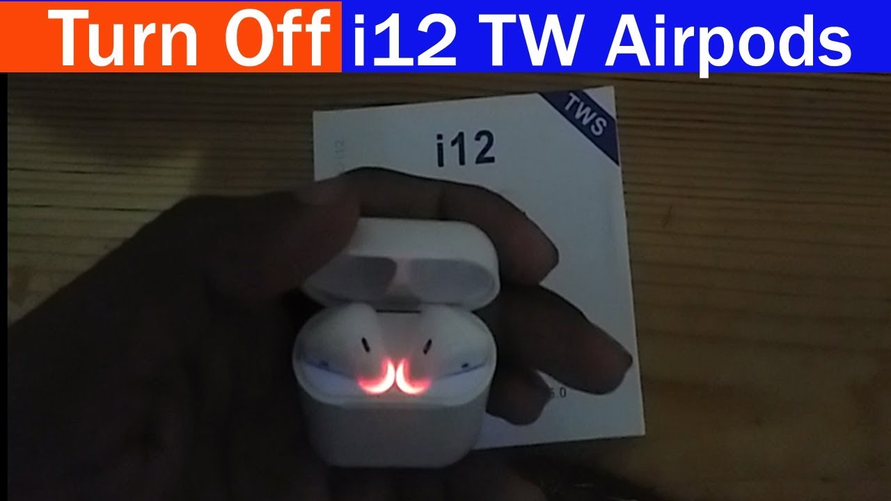 han Bagvaskelse kapsel How To Turn Off i12 TW Airpods - YouTube