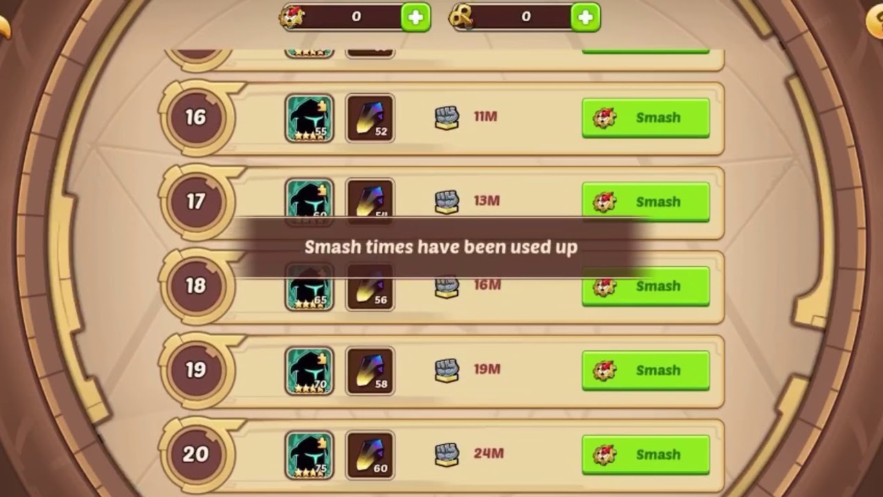 [Idle Heroes] Seal Land 20 for Forest, Fortress and Dark YouTube