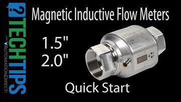 Magnetic Flow Meters Large Meters Quick Start from AutomationDirect