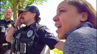 Woman Drives Through Crowd to Get to Work: Police Bodycam Arrest
