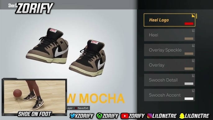 NBA 2K23 Shoe Creator - Nike AF1 Low Off-White “Moma” 