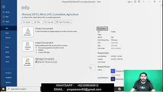 Exp22_Word_Ch01_Cumulative_Agriculture | Word Chapter 1 Cumulative Assessment – Agriculture screenshot 2