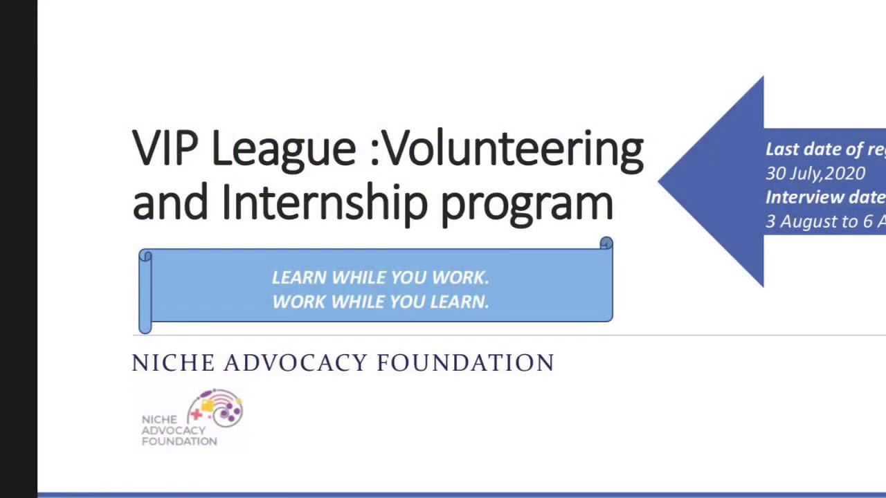 Choose an internship - join our VIP League