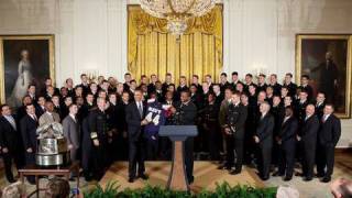 President Obama Presents Navy with Commander-in-Chiefs Trophy