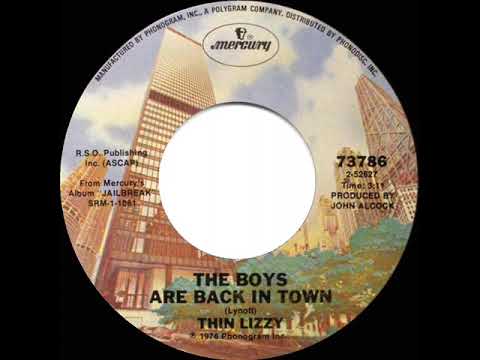 洋楽 Thin Lizzy/ The Boys Are Back In Town The Boys Are Back In Town': Thin Lizzy Break Into The Hot 100