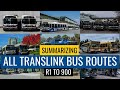 All 230 translink bus routes