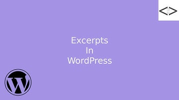 Excerpts In WordPress