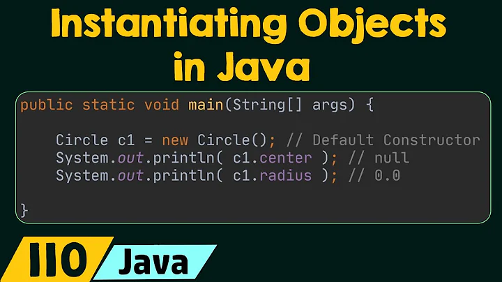 Instantiating Objects in Java