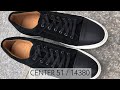 Sneakers richelieu center 51 14380 cuir et daim noir