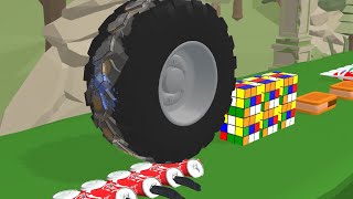 Crushing Squishies and more! 🙉🙊 - Wheel Smash - level #7 - High score - All levels screenshot 1