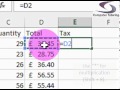 Free Excel 2013 Training - Absolute References or Dollar Signs (Computer Tutoring)