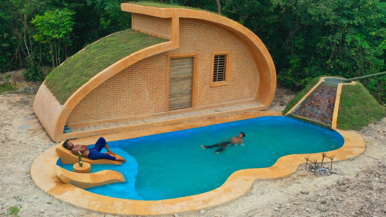 90days Building Luxury Dream Underground House And Underground Swimming ...