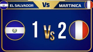 Derrota Salvadoreña/ El Salvador vs Martinica/ 1-2 Gol Copa Oro