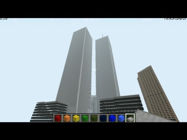 Minecraft Classic - The view from the tower, I built this o…