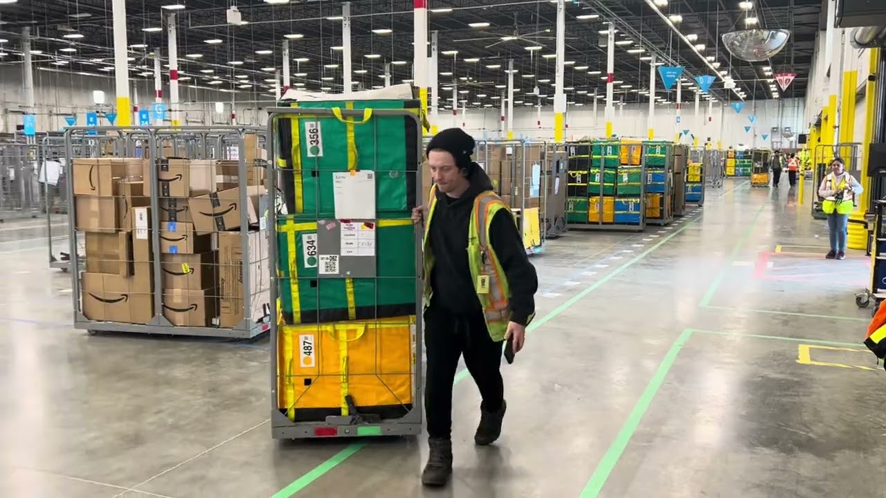 Inside an Amazon Delivery Centre