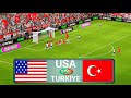 🔥 Big Match | USA vs TURKIYE | International Friendly Soccer | eFootball 4k Gameplay 
