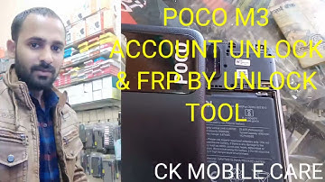 poco m3 mi account unlock & frp by unlock tool only 1click
