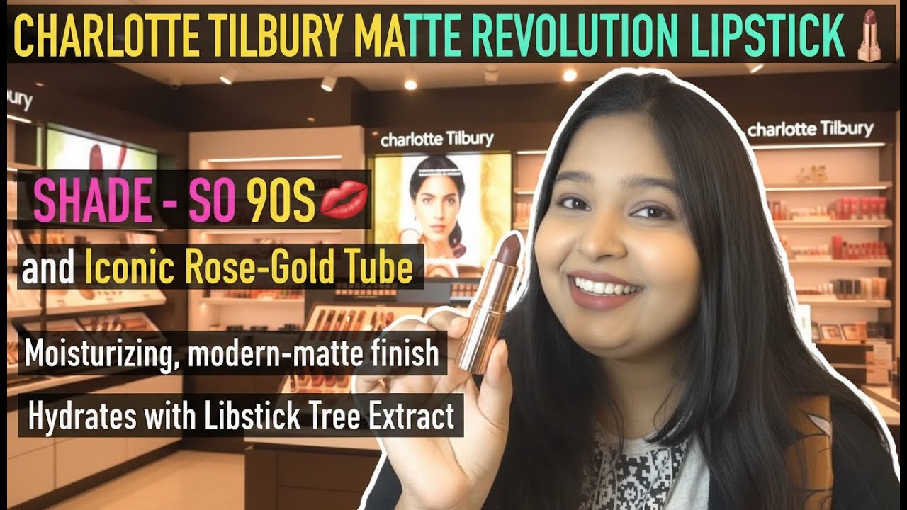 Charlotte Tilbury So 90s Lipstick Review 💄 | Matte Revolution | Worth the Hype?💋 