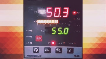 Temperature controller Masibus 5040 settings: for modulation purpose (multi action)