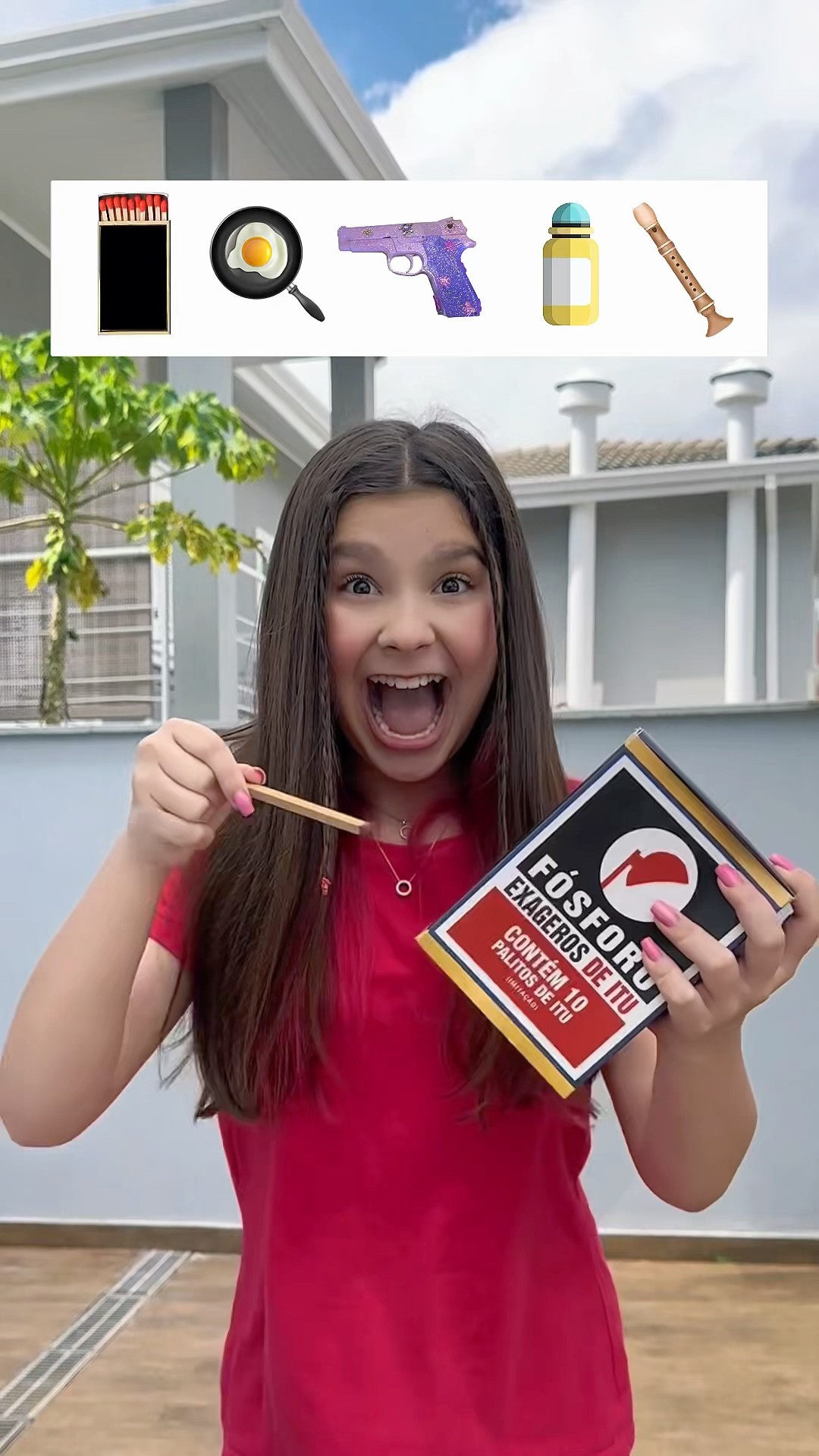 FIZ UMA MÚSICA COM OBJETOS DIFERENTES?! #shorts
