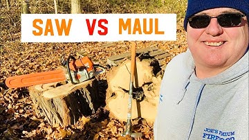 FIREWOOD | Quartering locust with maul & Stihl MS661C