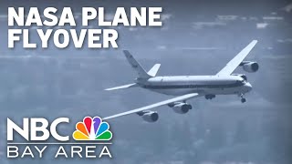 Watch: NASA's DC8 airplane makes low pass over the Bay Area during final flight