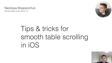 Swift India Conf 2020 - Tips & tricks for smooth table scrolling